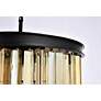 6_Sydney 6 Lt Matte Black Pendant Golden Teak more views