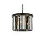 4_Sydney 6 Lt Matte Black Pendant Silver Shade (Grey) more views