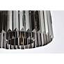 5_Sydney 6 Lt Matte Black Pendant Silver Shade (Grey) more views
