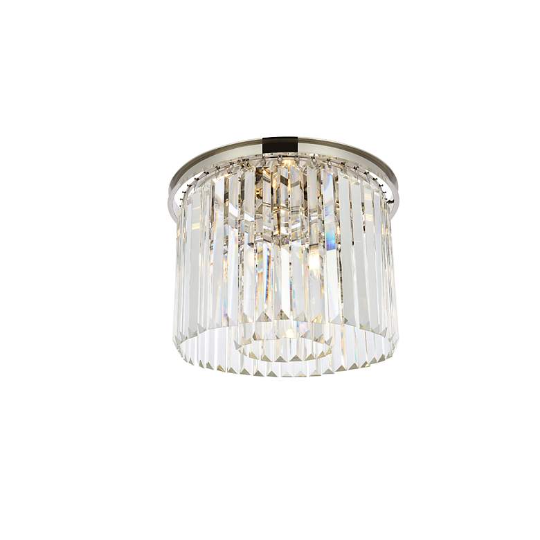 Image 4 Sydney 6 Lt Polished Nickel Flush Mount Clear more views