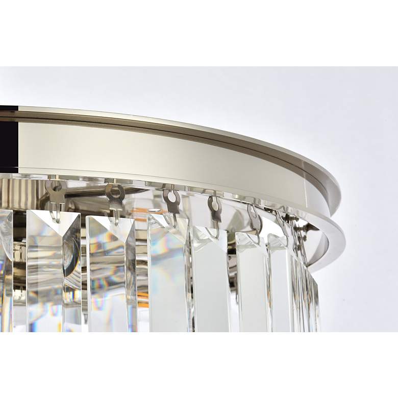 Image 6 Sydney 6 Lt Polished Nickel Flush Mount Clear more views