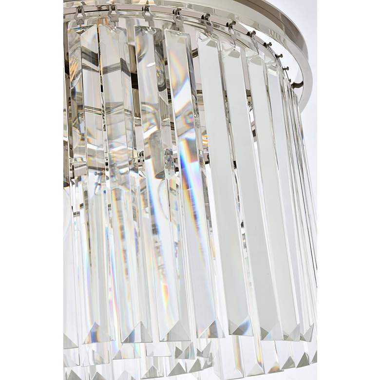Image 7 Sydney 6 Lt Polished Nickel Flush Mount Clear more views