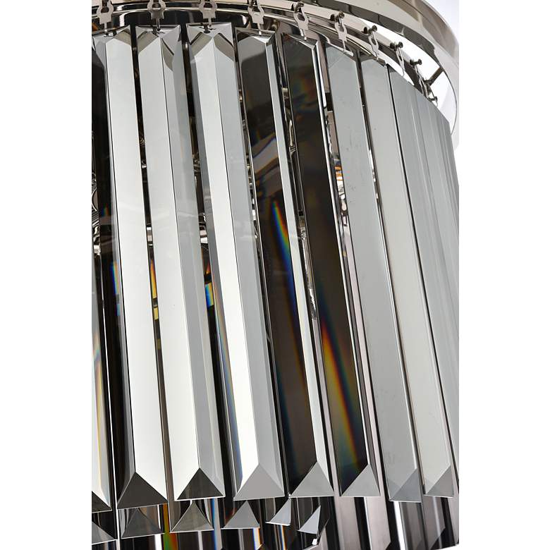 Image 6 Sydney 6 Lt Polished Nickel Flush Mount Silver Shade (Grey) more views