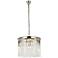 Sydney 6 Lt Polished Nickel Pendant Clear