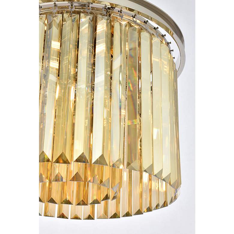 Image 7 Sydney 6 Lt Polished Nickel Pendant Golden Teak more views