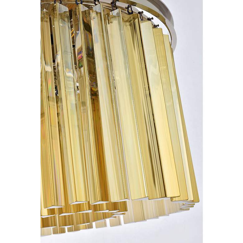 Image 7 Sydney 6 Lt Polished Nickel Pendant Golden Teak more views