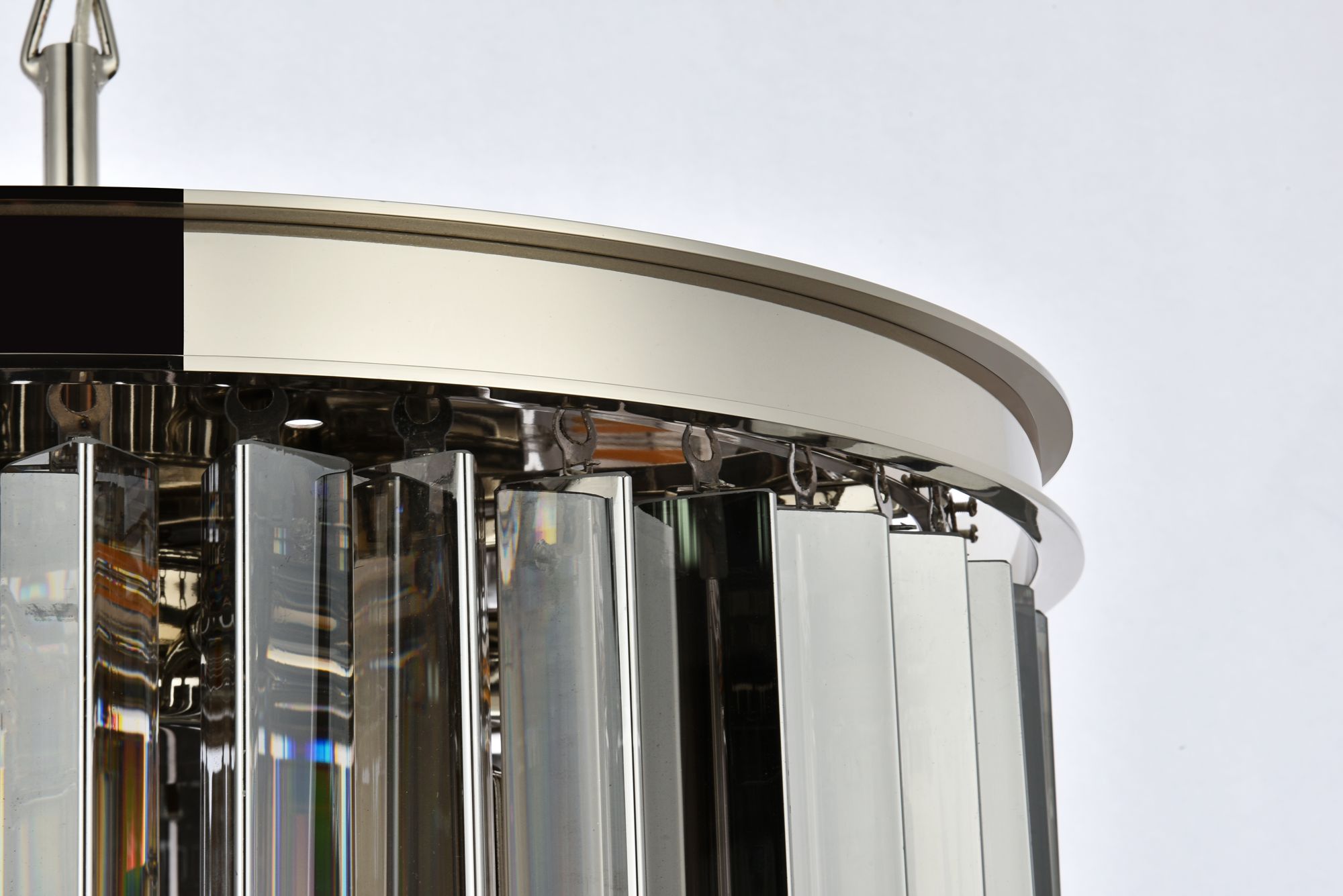 Image 6 Sydney 6 Lt Polished Nickel Pendant Silver Shade (Grey) more views