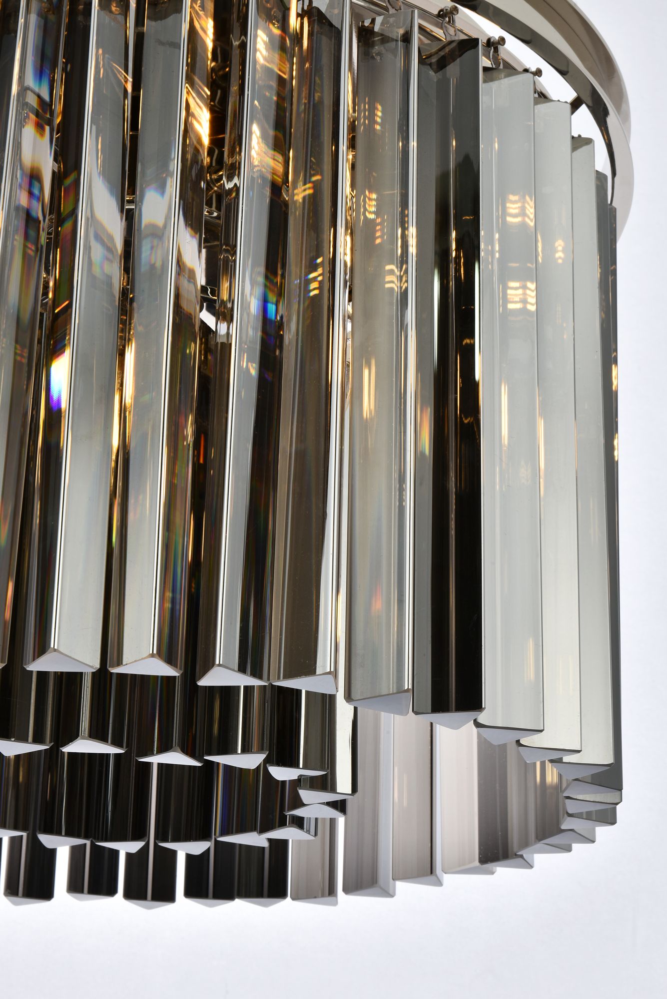 Image 7 Sydney 6 Lt Polished Nickel Pendant Silver Shade (Grey) more views