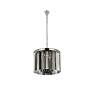 Sydney 6 Lt Polished Nickel Pendant Silver Shade (Grey)
