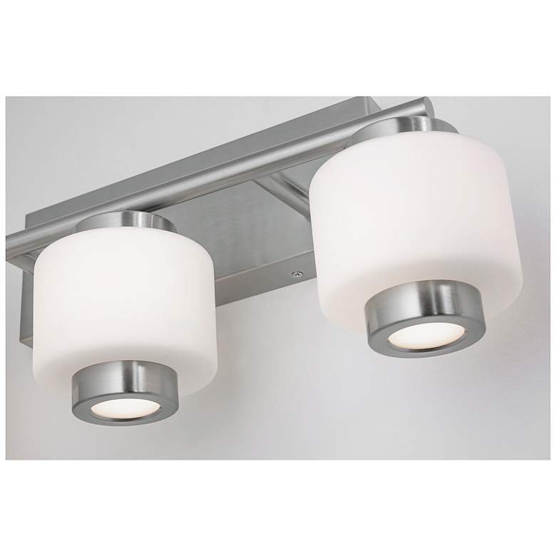 Image 2 Sydney 7" Wide 3-Light Satin Nickel LED Vanity Light more views
