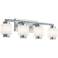 Sydney 7" Wide 4-Light Satin Nickel LED Vanity Light