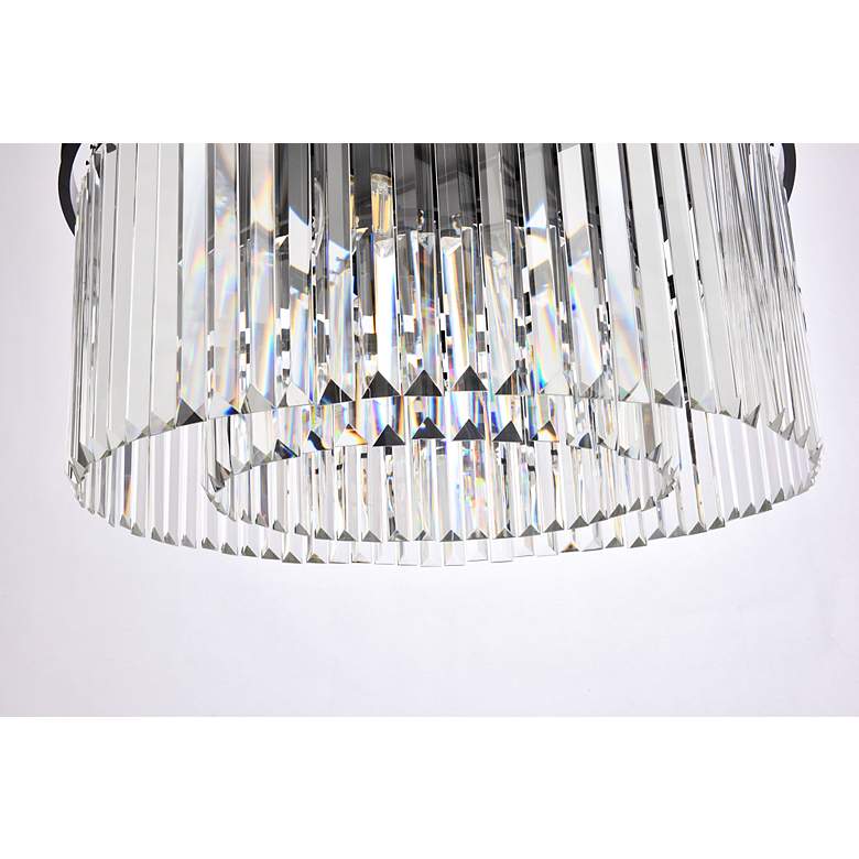 Image 5 Sydney 8 Lt Matte Black Chandelier Clear more views