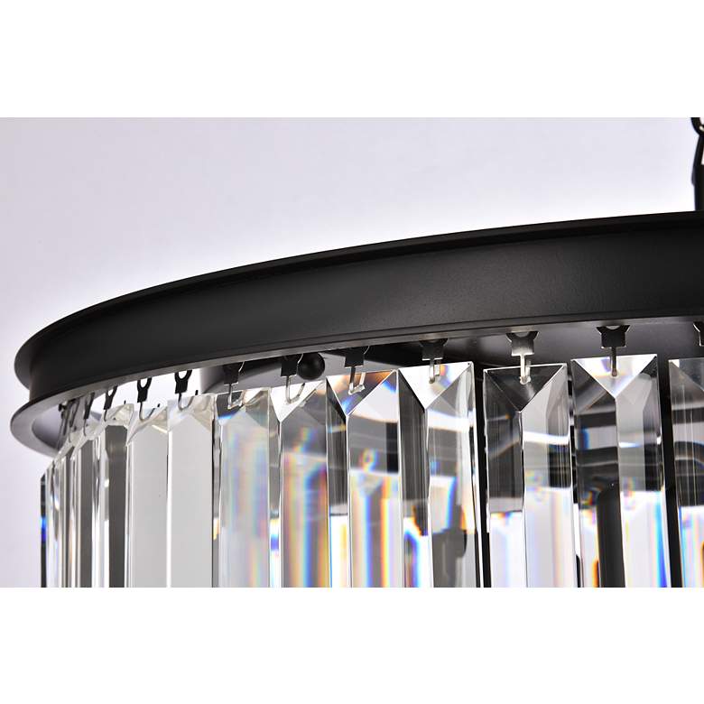 Image 6 Sydney 8 Lt Matte Black Chandelier Clear more views