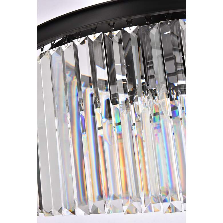 Image 7 Sydney 8 Lt Matte Black Chandelier Clear more views