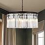 1_Sydney 8 Lt Matte Black Chandelier Clear