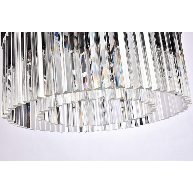 Image 5 Sydney 8 Lt Matte Black Chandelier Clear more views