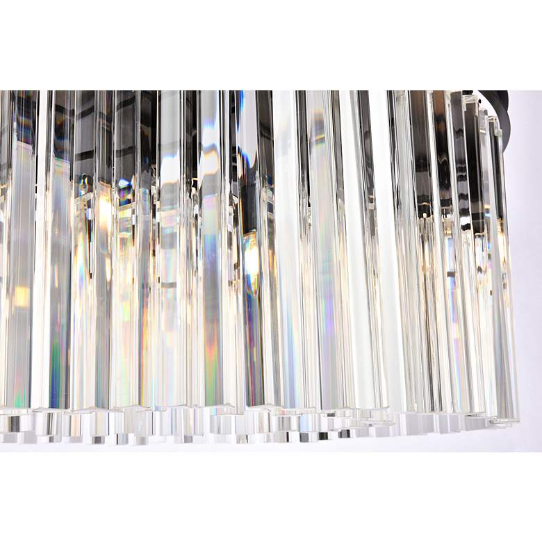 Image 7 Sydney 8 Lt Matte Black Chandelier Clear more views