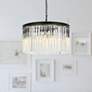 1_Sydney 8 Lt Matte Black Chandelier Clear