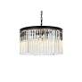 4_Sydney 8 Lt Matte Black Chandelier Clear more views