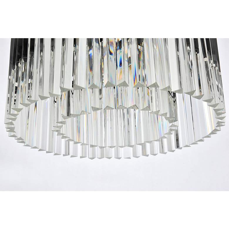 Image 5 Sydney 8 Lt Matte Black Chandelier Clear more views