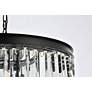 6_Sydney 8 Lt Matte Black Chandelier Clear more views