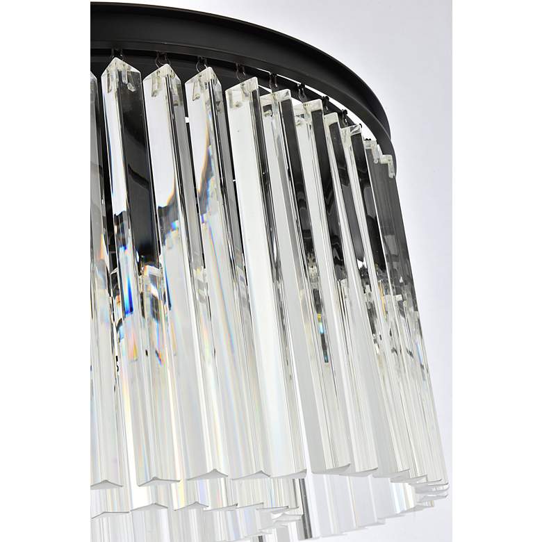 Image 7 Sydney 8 Lt Matte Black Chandelier Clear more views