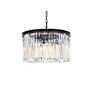 4_Sydney 8 Lt Matte Black Chandelier Clear more views