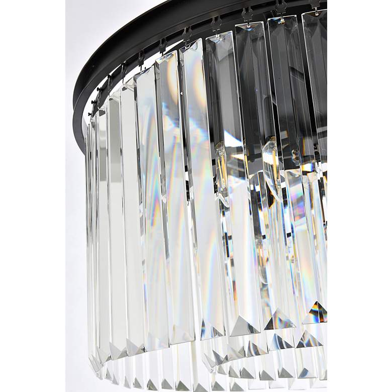 Image 7 Sydney 8 Lt Matte Black Chandelier Clear more views
