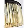 7_Sydney 8 Lt Matte Black Chandelier Golden Teak more views