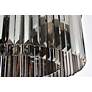 5_Sydney 8 Lt Matte Black Chandelier Silver Shade (Grey) more views