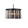 4_Sydney 8 Lt Matte Black Chandelier Silver Shade (Grey) more views