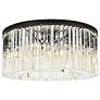 2_Sydney 8 Lt Matte Black Flush Mount Clear
