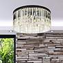 1_Sydney 8 Lt Matte Black Flush Mount Clear