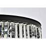 6_Sydney 8 Lt Matte Black Flush Mount Clear more views