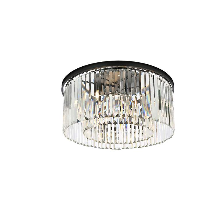 Image 4 Sydney 8 Lt Matte Black Flush Mount Clear more views