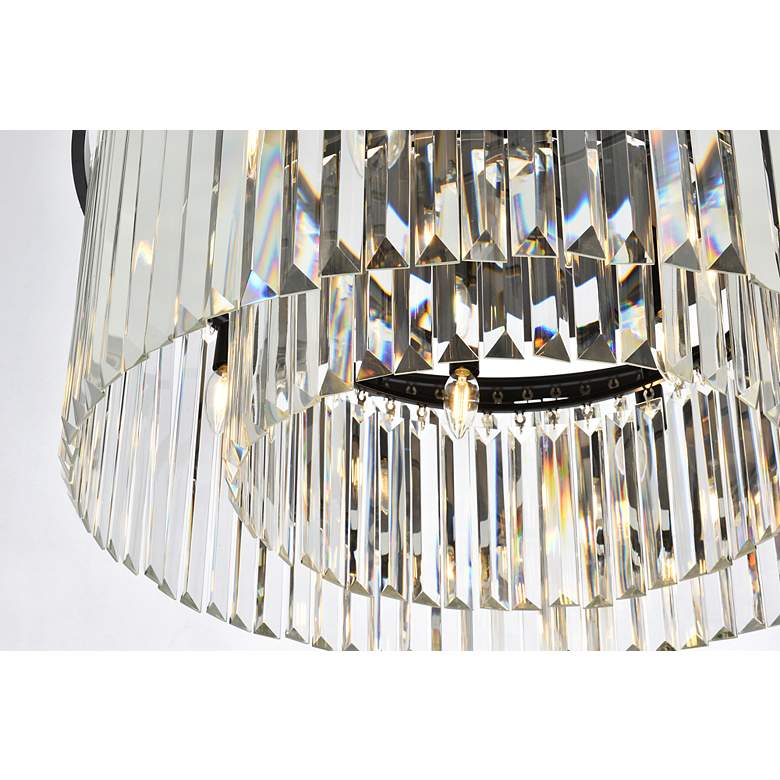 Image 5 Sydney 8 Lt Matte Black Flush Mount Clear more views