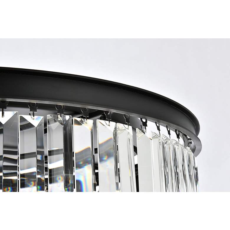 Image 6 Sydney 8 Lt Matte Black Flush Mount Clear more views