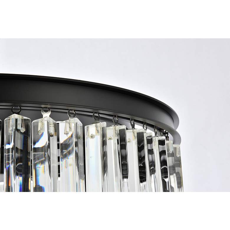 Image 6 Sydney 8 Lt Matte Black Flush Mount Clear more views