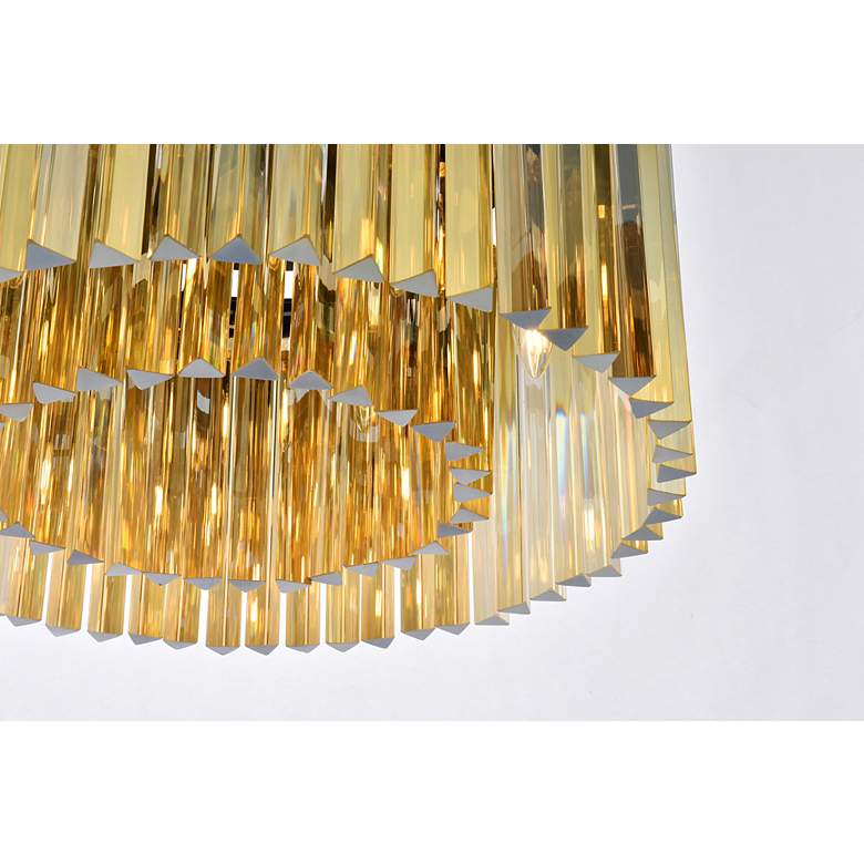 Image 5 Sydney 8 Lt Matte Black Flush Mount Golden Teak more views