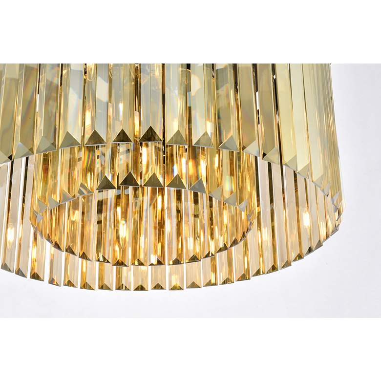 Image 5 Sydney 8 Lt Matte Black Flush Mount Golden Teak more views