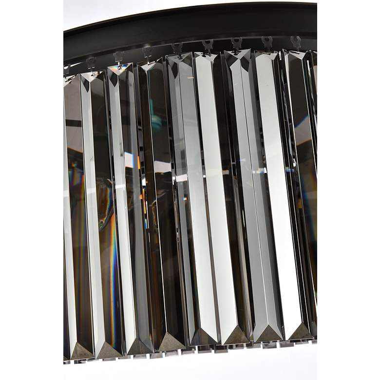 Image 6 Sydney 8 Lt Matte Black Flush Mount Silver Shade (Grey) more views