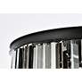 4_Sydney 8 Lt Matte Black Flush Mount Silver Shade (Grey) more views