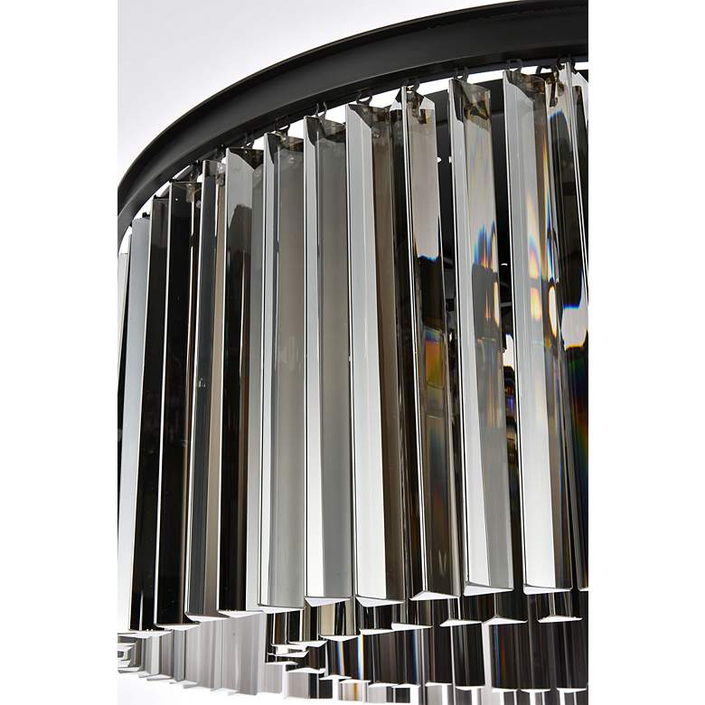 Image 5 Sydney 8 Lt Matte Black Flush Mount Silver Shade (Grey) more views
