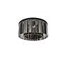 6_Sydney 8 Lt Matte Black Flush Mount Silver Shade (Grey) more views