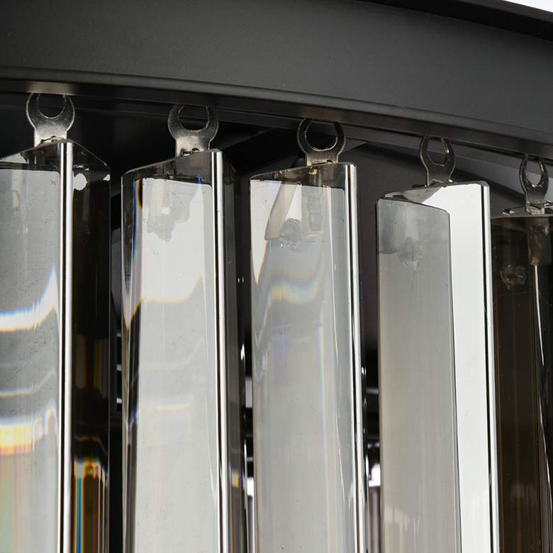 Image 5 Sydney 8 Lt Matte Black Flush Mount Silver Shade (Grey) more views