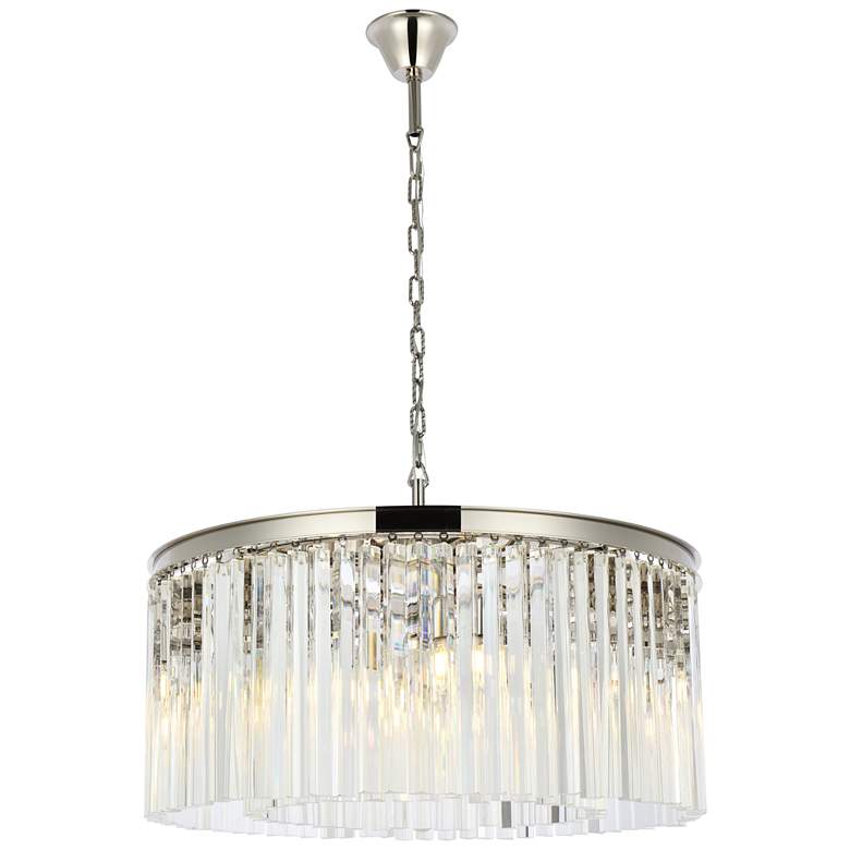 Image 1 Sydney 8 Lt Polished Nickel Chandelier Clear