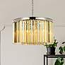 1_Sydney 8 Lt Polished Nickel Chandelier Golden Teak