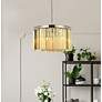 3_Sydney 8 Lt Polished Nickel Chandelier Golden Teak more views