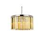 4_Sydney 8 Lt Polished Nickel Chandelier Golden Teak more views