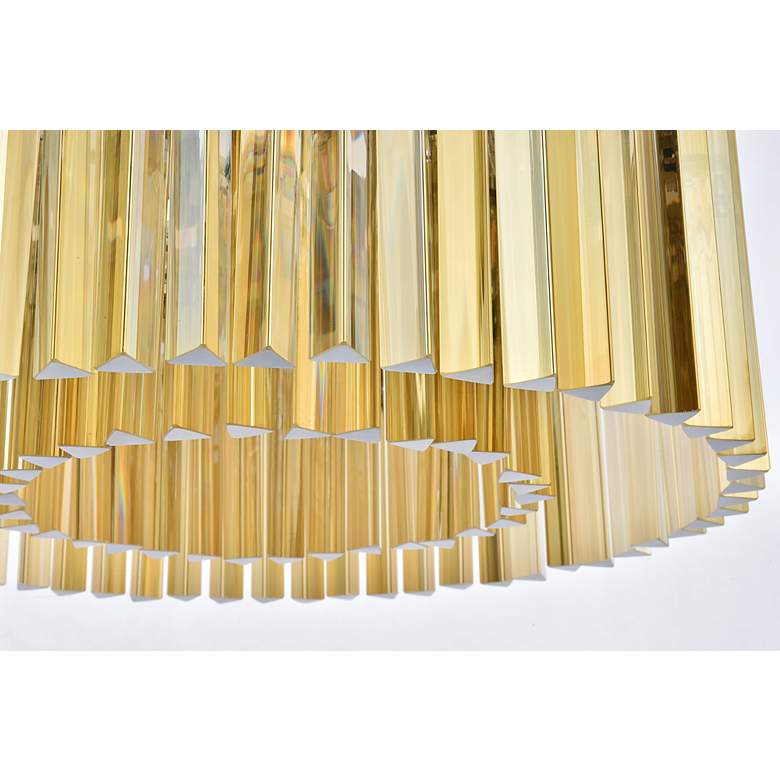 Image 5 Sydney 8 Lt Polished Nickel Chandelier Golden Teak more views
